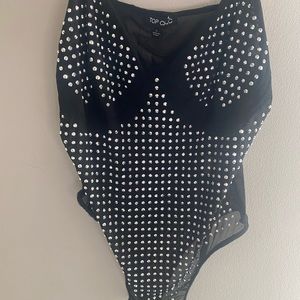 Studded bodysuit